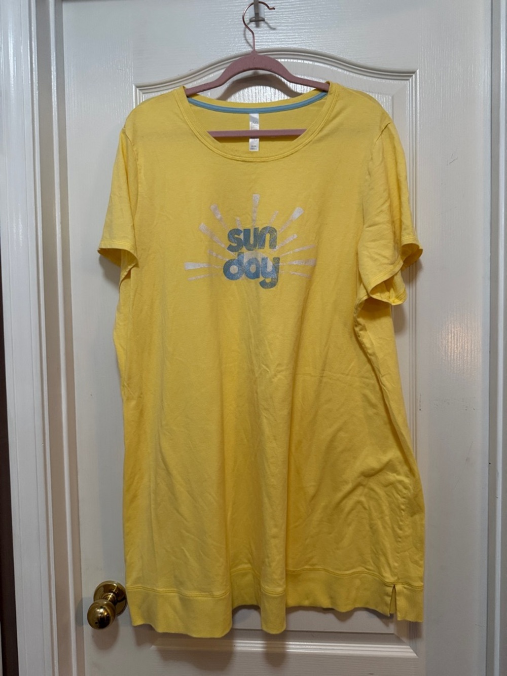 Lane Bryant Cacique long  Sleep tee size 22/24 yellow